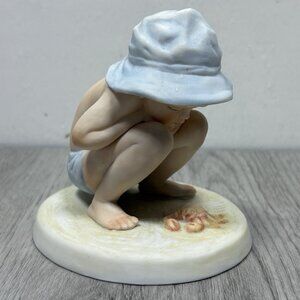 1980 Roman Inc BEACH BUDDIES A Child's World FRANCES HOOK Figurine CRAB 4" Auto